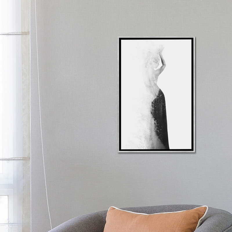 « invisible ii » par dániel taylor, reproduction d’art, H 26 po x l 18 po x 1,5 po, Toile avec cadre argenté