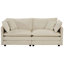 3 pièces - Très grand espace de vie confortable. Canapés 2 places (2 unités) et (1 unité). Tissu chenille beige. Cadre en bois. Matériau hautement respirant. Rembourrage en éponge de qualité. Siège réglable. Relaxant