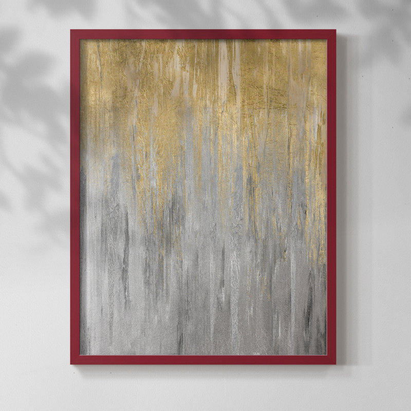 «Early Morning Catskill Forest», reproduction encadrée - bois massif, H 15 po x l 12 po, Rouge