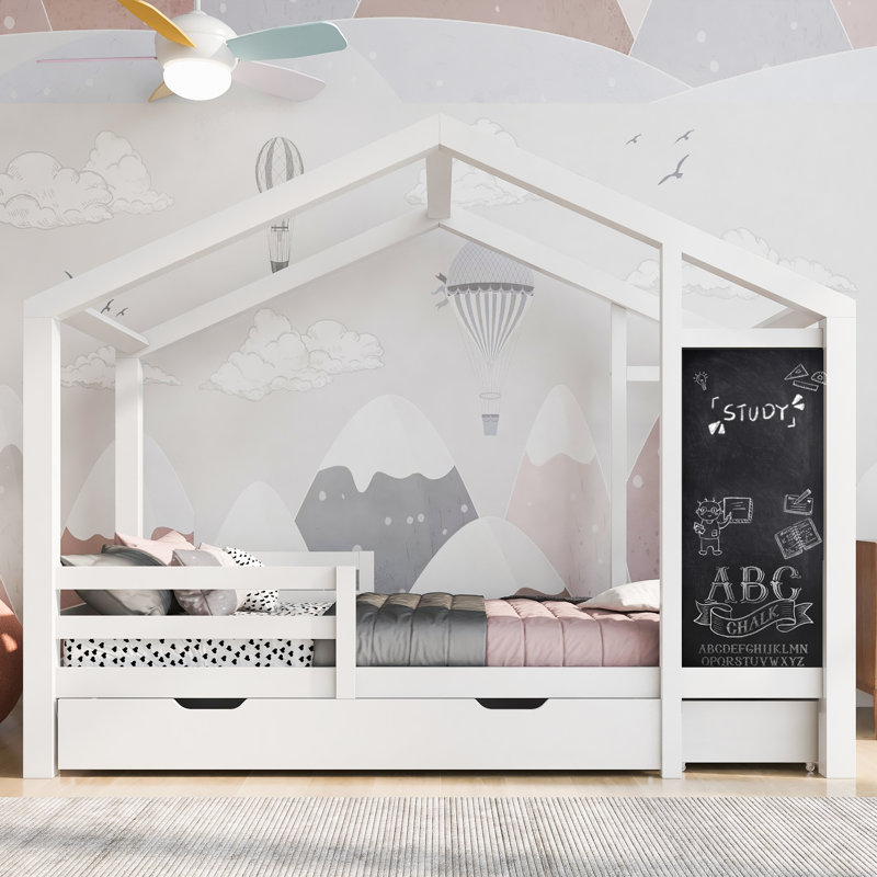Koski EU Single - 90 X 200 Cm Solid Wood Storage Bed