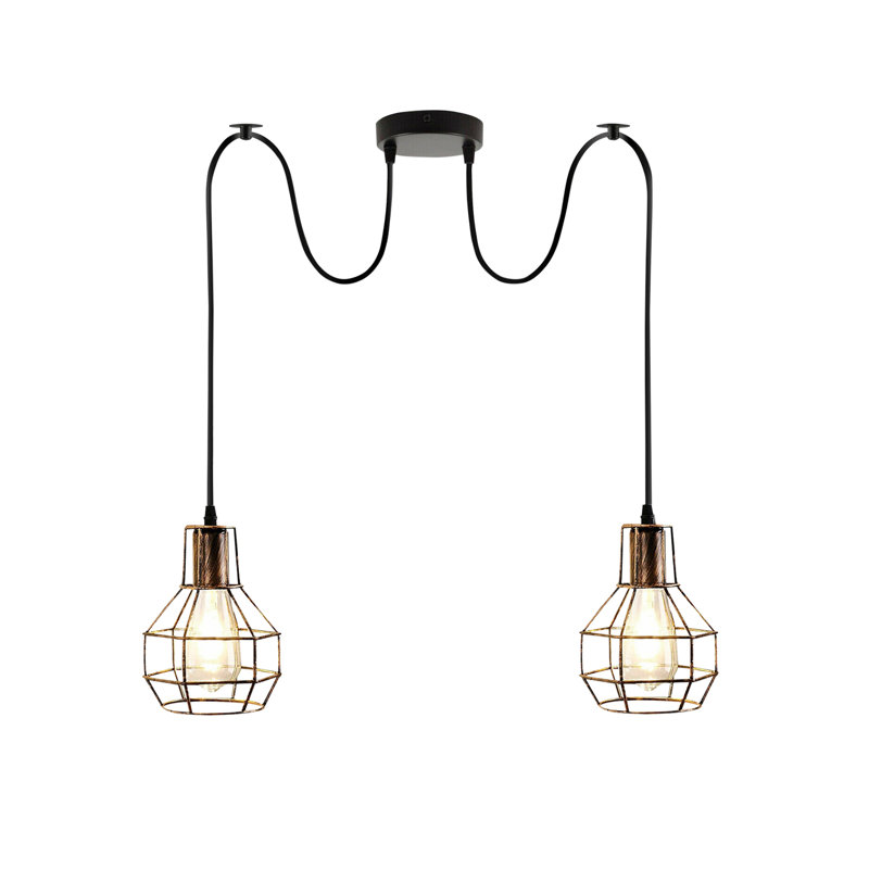 Cotillard 2 - Light Cluster Pendant, Brushed Copper