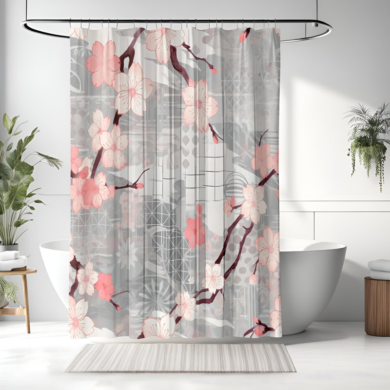 Daliana Abstract Shower Curtain, 72"H x 70"W