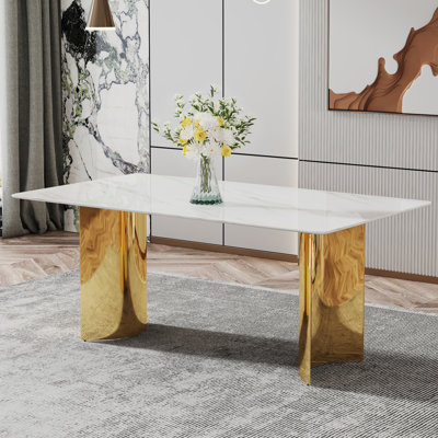 Lalaina Dining Table,Rectangular Dining Table,Dining room table,dining table with metal legs,dinning table,dining room table