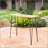 DENALI Industrial Wood And Metal Bar Table For Outdoor Entertaining, Durable And Stylish With Sustainable Acacia Wood