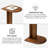 Bobby Solid Wood C Shaped End Table-895541863