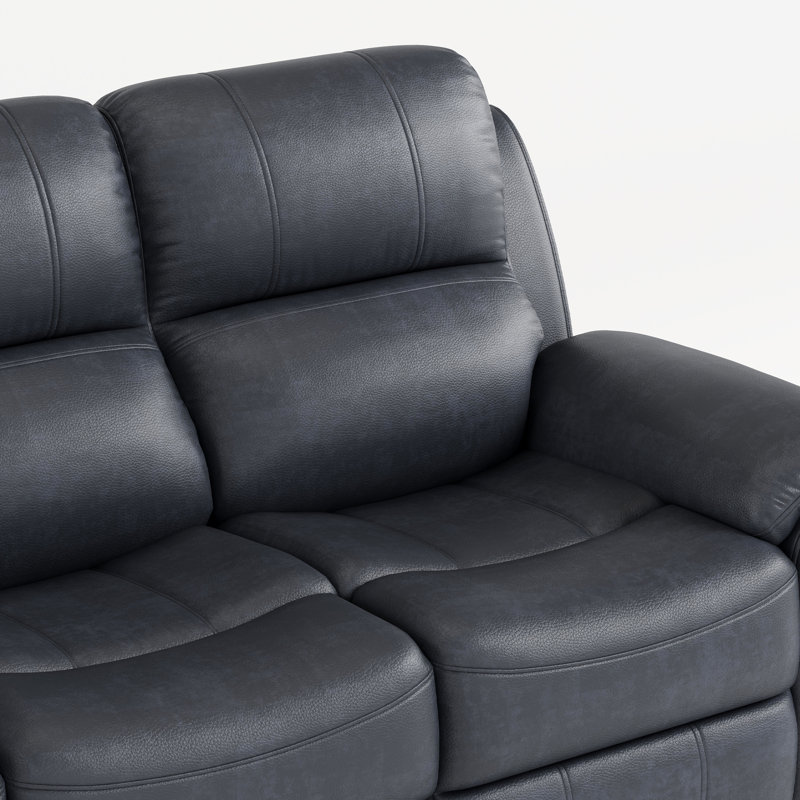 Canapé inclinable électrique Lingeswaran avec table rabattable, port USB et chargeur sans fil, Tissu technique gris clair