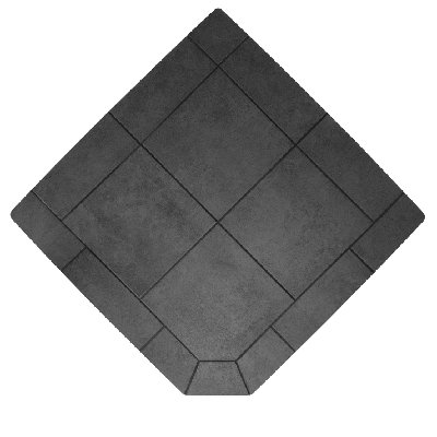 Coussin d'angle en coin - noir minuit