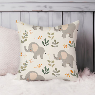 Animals Elephants Pattern I Kids Baby Room Children's Art