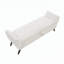 Banc de rangement moderne de 60 po avec pieds en bois Mid-Centruy-129521436-129521435