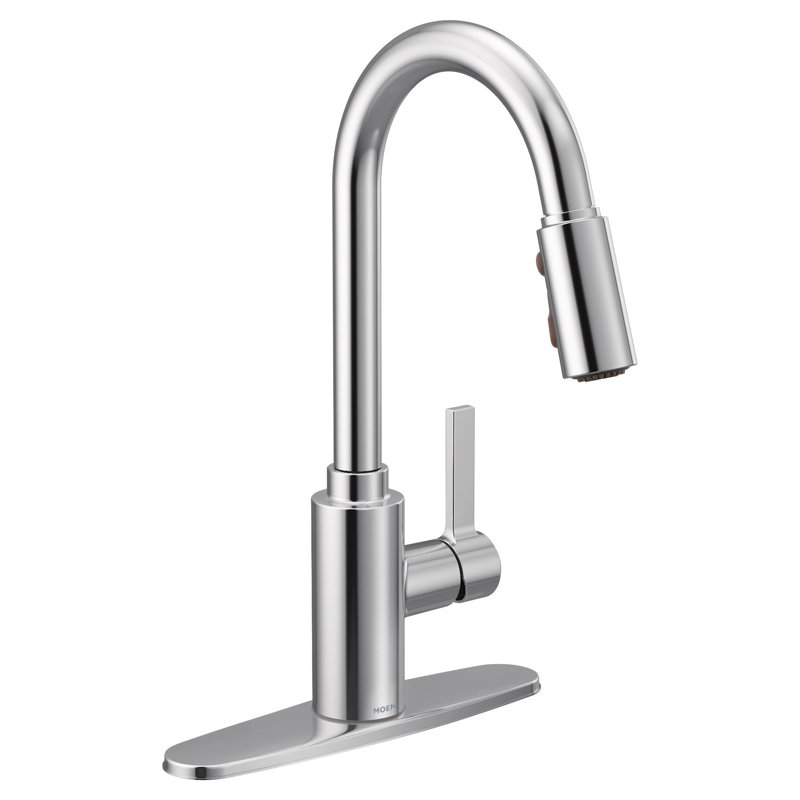 Genta LX Pulldown Single Handle Kitchen Faucet with Power Boost Technology and Duralock, Chrome