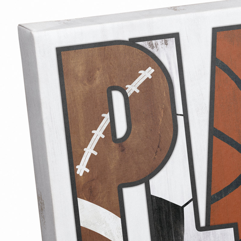 Art sur toile Bonner Play Sports, H 8 po x l 10 po x P 1,25 po