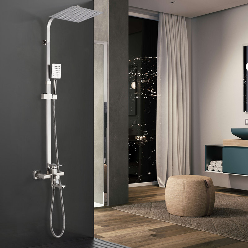 Système de douche complet avec valve brute