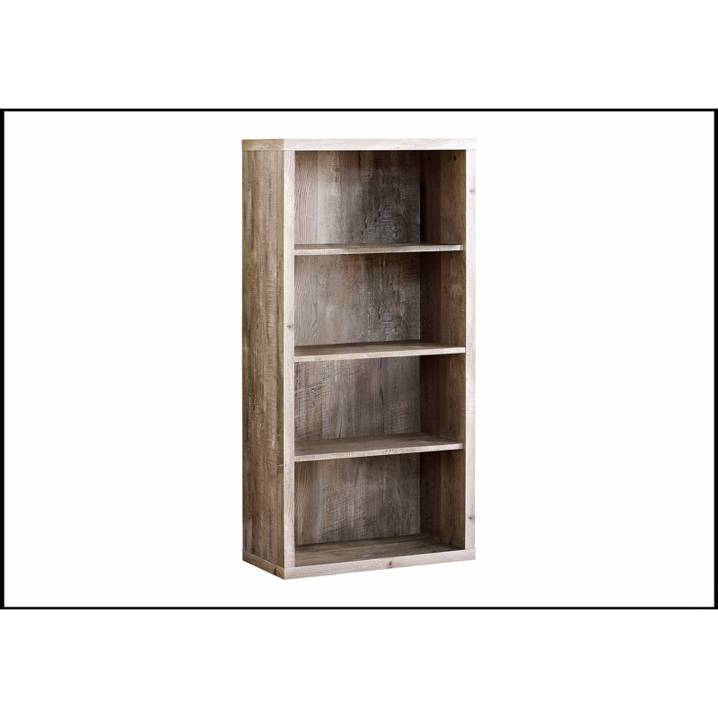Élégante bibliothèque à 5 niveaux avec rangement spacieux, parfaite pour l'organisation du bureau et de la chambre à coucher