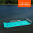 Aqua Lily Pad 20' Maui Floating Island with Foam Pool Noodle Float, Lime Green