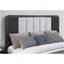 Grand lit noir et blanc Beverly