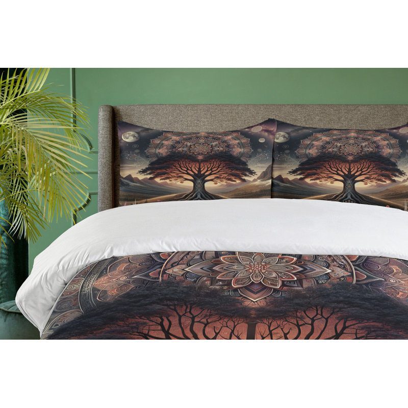 Hippie Duvet Cover, California King Duvet Cover + 2 Standard Shams