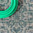 Moten Medallion Textured Weave Teal Blue/Gray Indoor/Outdoor Rug-2061456280