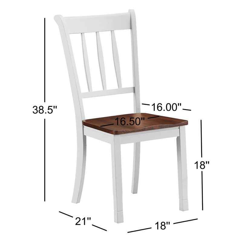 Alberty 18'' H Side Chair, White