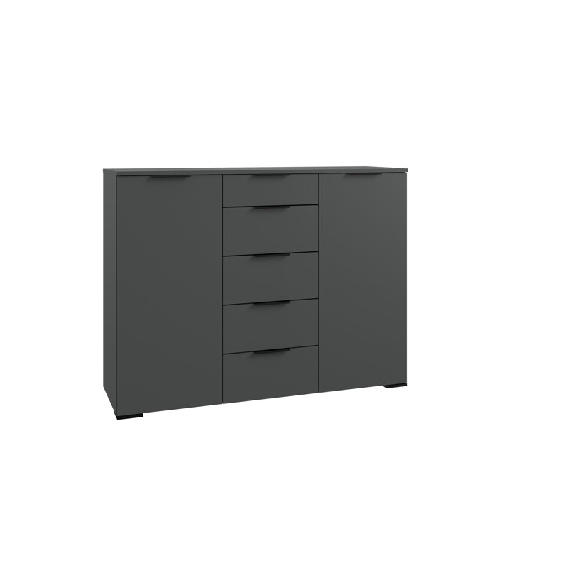 Beaverdale 139cm W 5 - Drawer Chest of Drawers