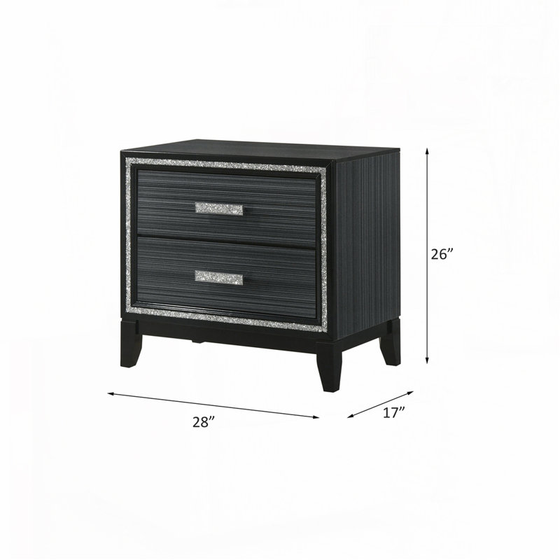 Black Nightstand, Black