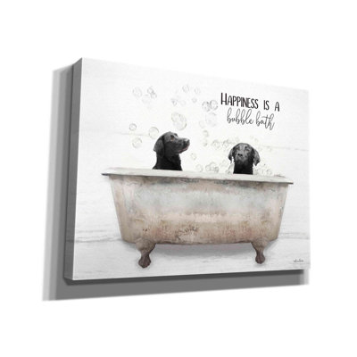 «Happiness Is A Bubble Bath on Canvas» par Lori Deiter, impression