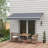 Outsunny Retractable Awning, Patio Awning Sunshade Shelter with Manual Crank Handle, 280gsm UV Resistant Fabric and Aluminum Frame for Deck, Balcony, Yard-119317559