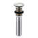 Pop-Up Bathroom Sink Drain Stopper with No Overflow