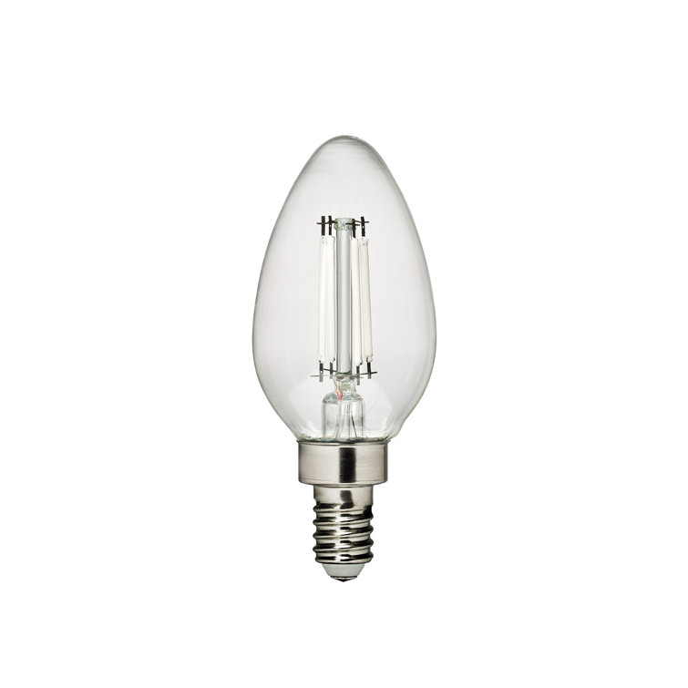 Visual Comfort & Co. LED Torpedo shape 4W 2700K Soft White E12 Candelabra base Clear Edison Style light bulb