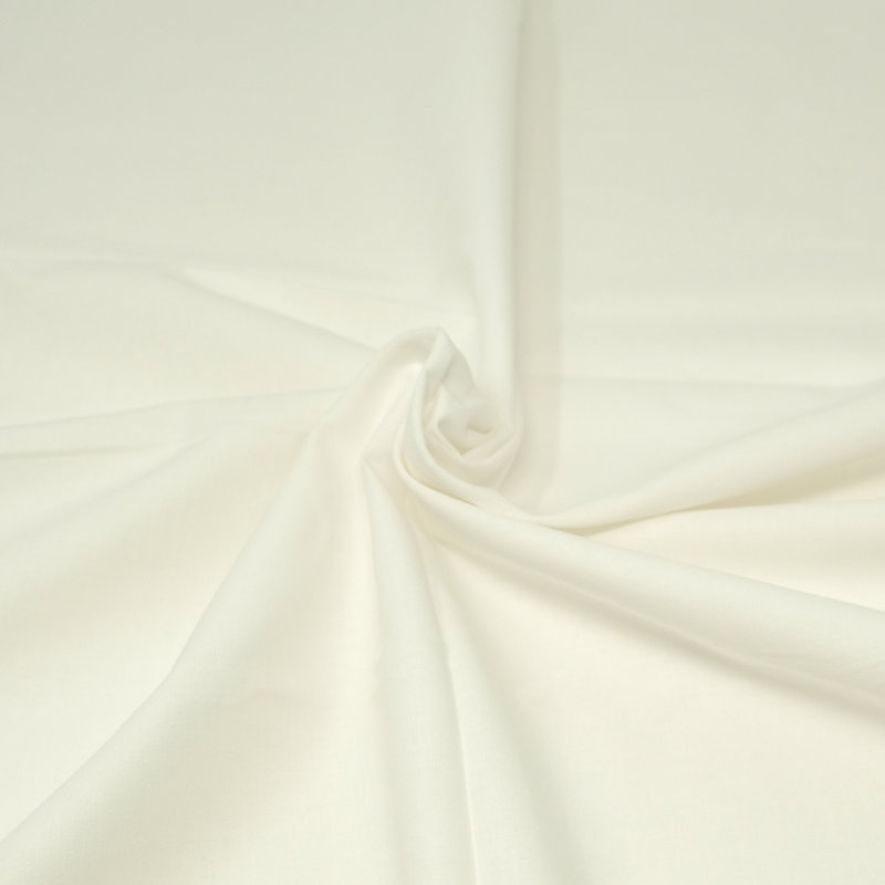 44/45" 100% Cotton Bleached Perm Press, White