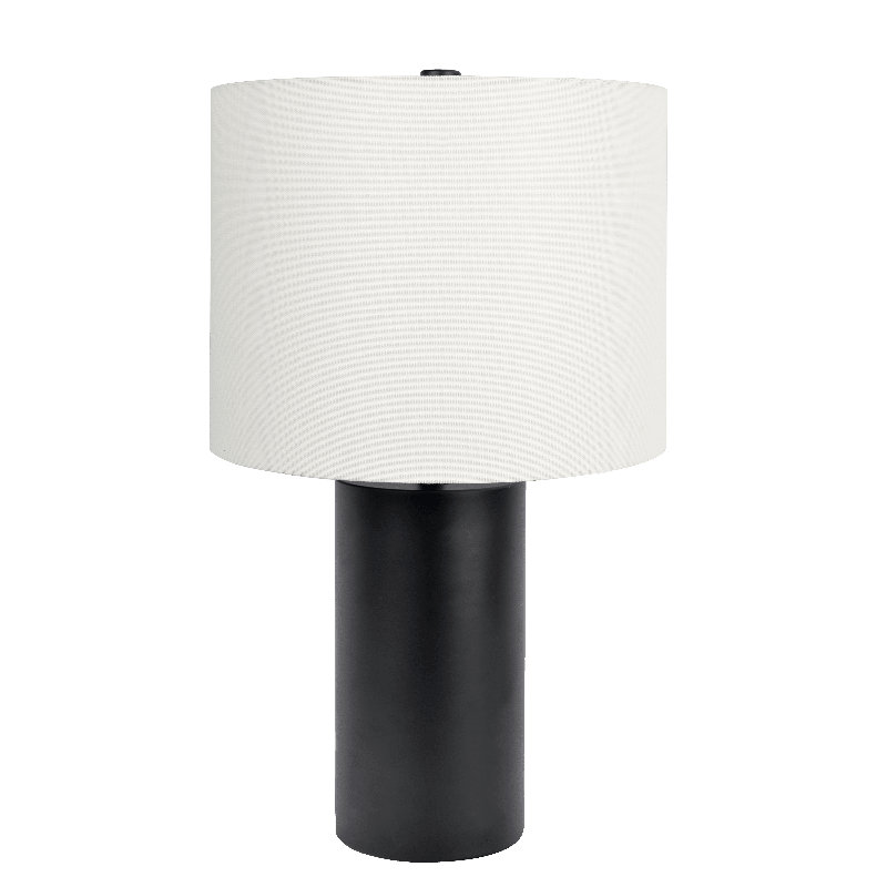 Lampe de table noire avec interrupteur marche / arrêt Aura