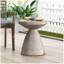 Table d'appoint d'extérieur en béton léger