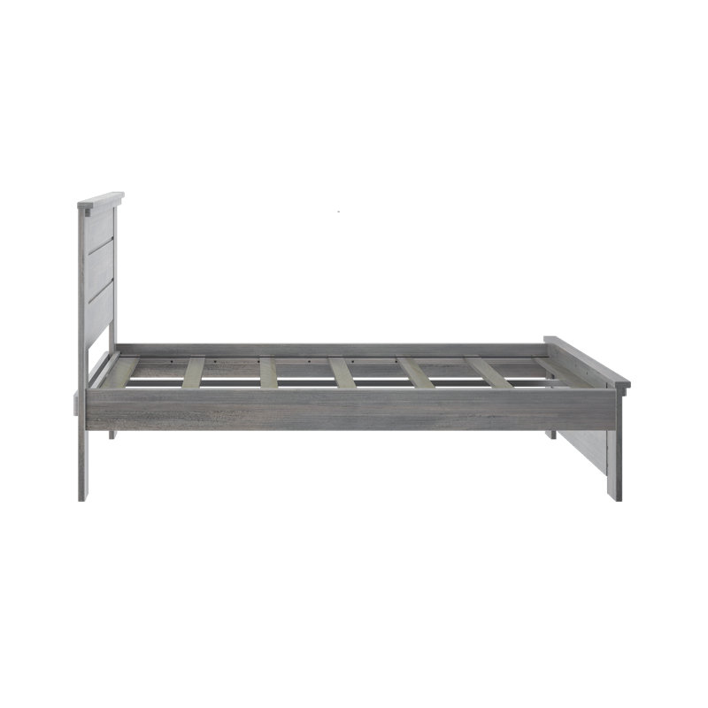  Ariarose Solid Wood Platform Bed, Driftwood, Full