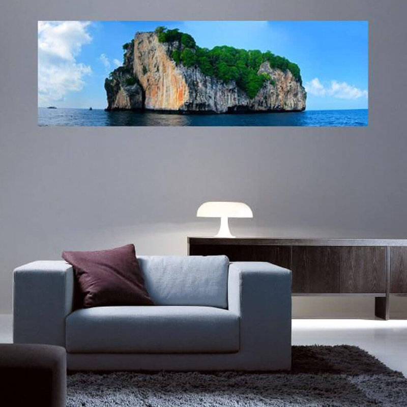 Décalcomanie murale panoramique island Gottschalk, 19 po x 60 po