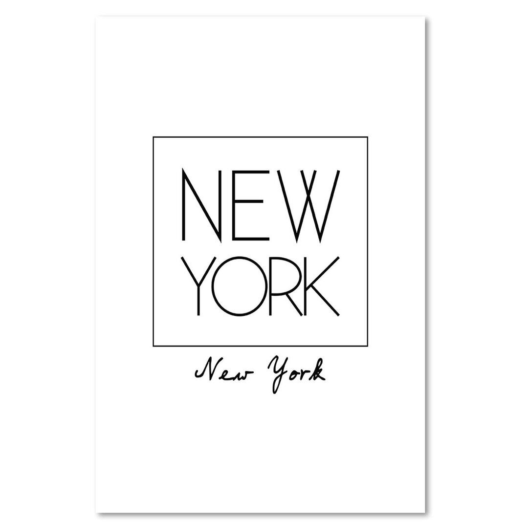 Leinwandbild Inschrift New York