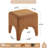 Modern Boucle Upholstered Ottoman, Shoe Changing Footrest, Makeup Stool(Set Of 2)-482079483
