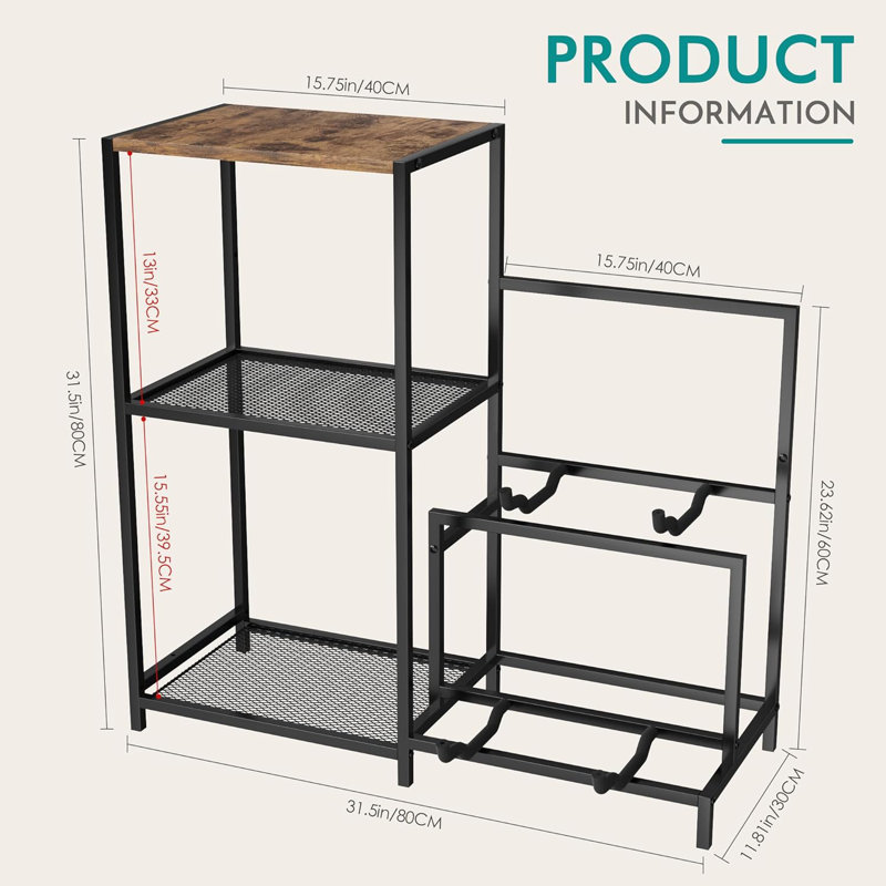 Guitar Rack Multi Guitar Stand for Multiple Guitars, Multiple Guitar Rack Holder with Side Shelf