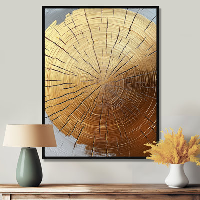 «Golden Wood Slide Roots Of Serenity III - Trees», art mural