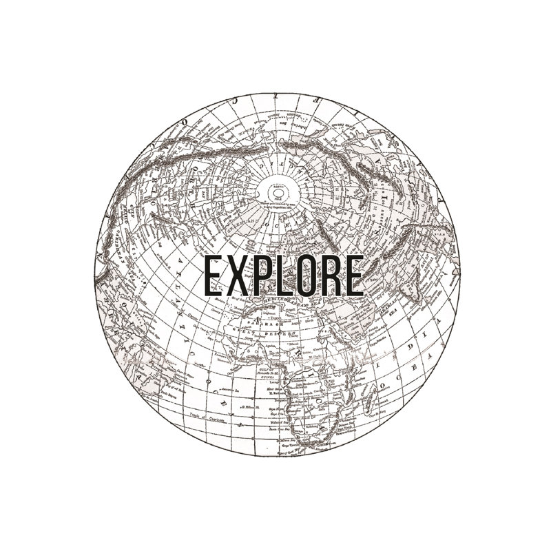 Explore Globe - Wrapped Canvas Print, 122cm H x 122cm W x 3.8cm D