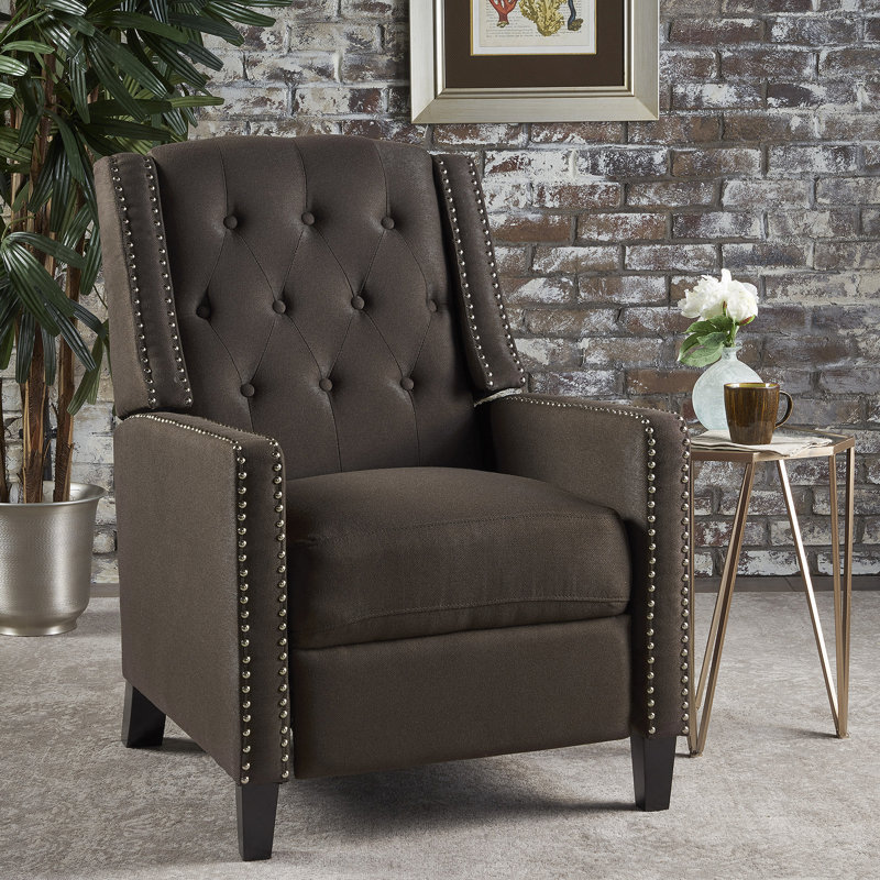 Chaise à dossier en tissu Classic Coffee