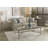 Infinity Beveled Glass Top Cocktail Table