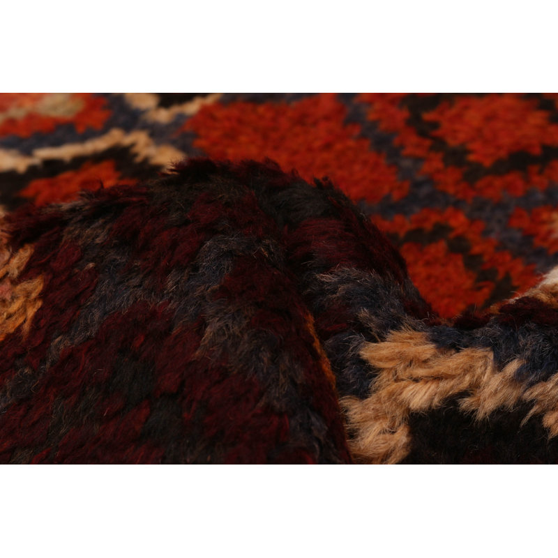 Tapis afghan Shiravan rouge 2 pi 4 po x 13 pi 0 po