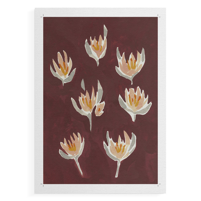 Pink Potpourri I - reproduction de toile seulement - NON-CADRE, H 18 po x l 12 po