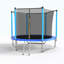 Trampoline 8 pi bleu