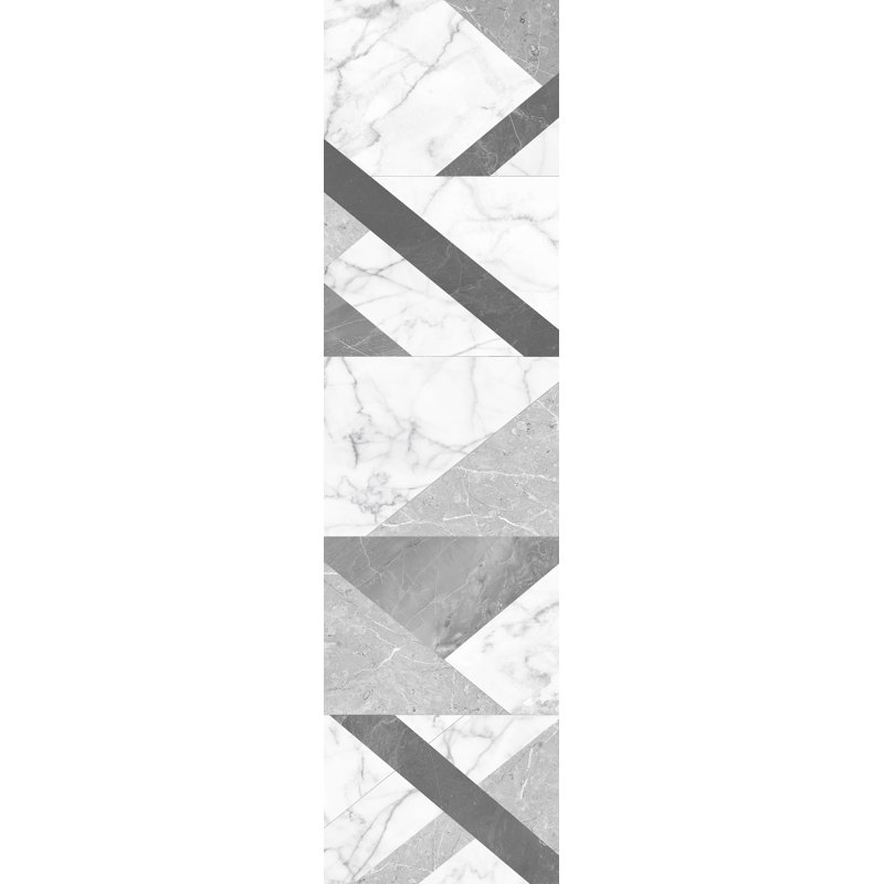 Olympia Non-Slip Geometric Doormat, Runner 80 x 300cm