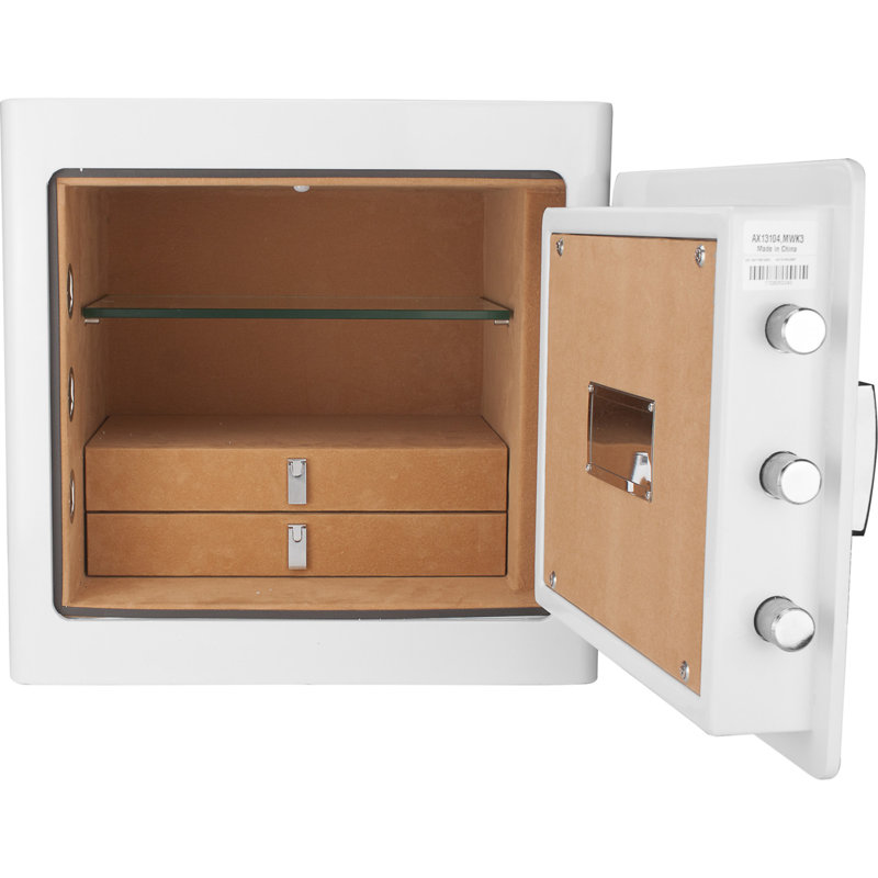 1.01 CUBIC FT WHITE JEWELRY SAFE, White