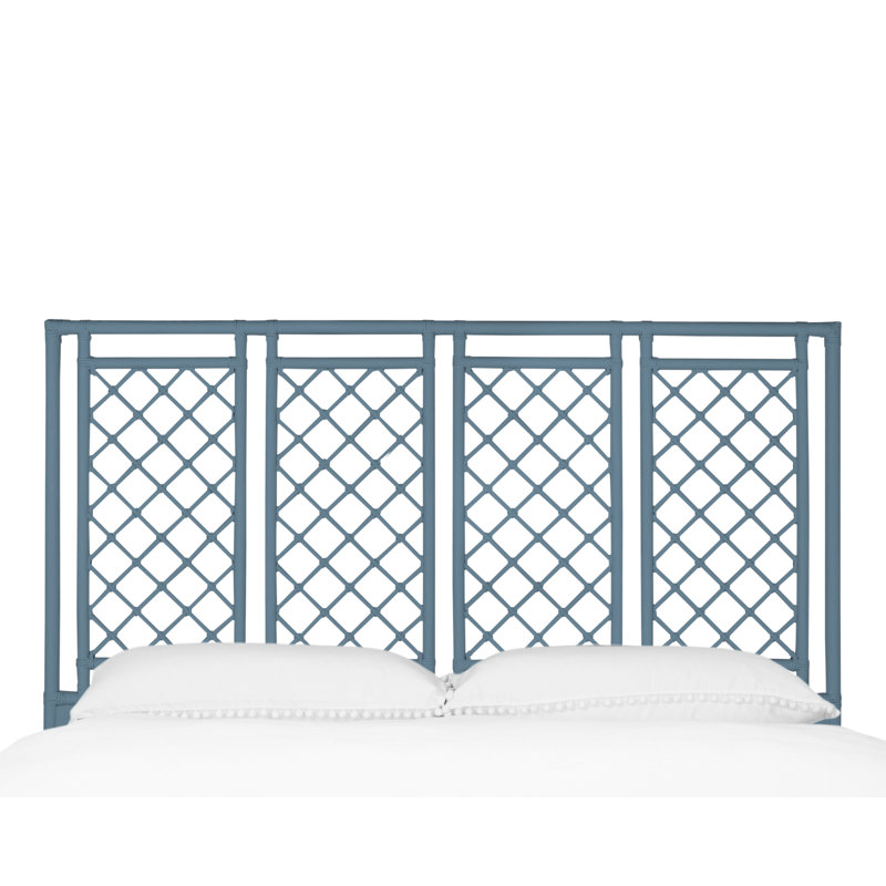 X And Diamond Headboard, King, Regatta Blue