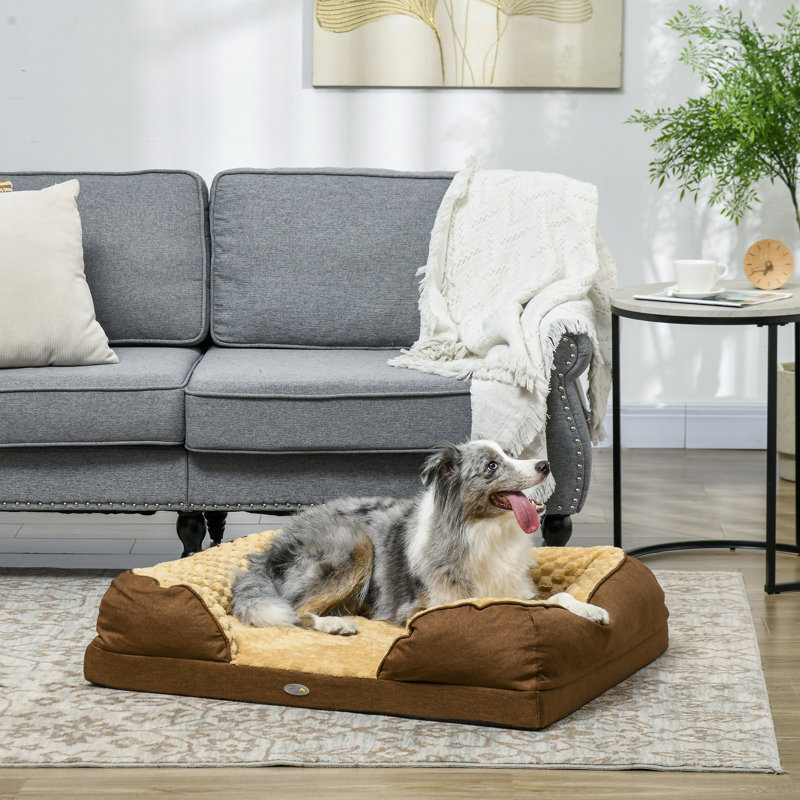 Polyester Pet Bed, 21cm H x 90cm W x 69cm D, Brown