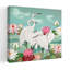 White Egrets Lotus Pond Elegant Peaceful Serene Bird Lily Lotus Nature Wildlife Wall Art Print 1 Piece Wrapped Canvas Wall Art-2053732990