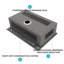 Évier de cuisine à cascade encastré en acier inoxydable noir Gunmetal