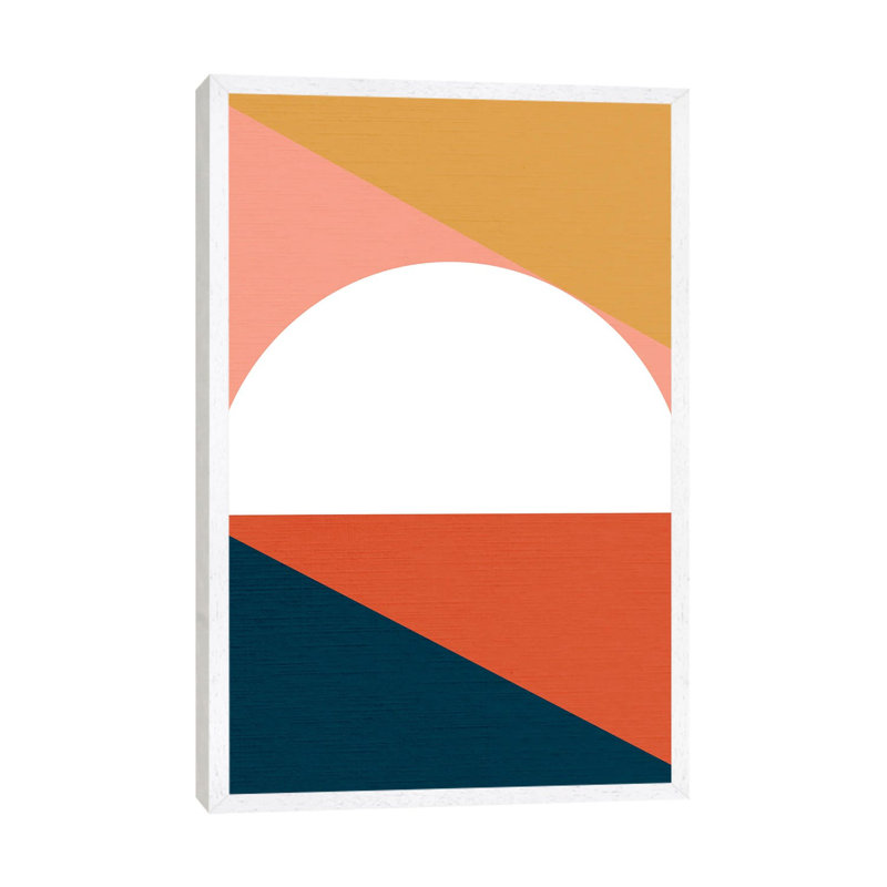 Midcentmod Sienna III - Print on Canvas, White Framed, 30.48 cm H x 45.72 cm W